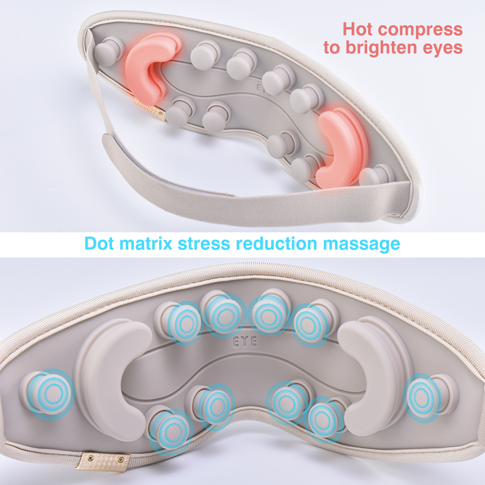 Smart Electric Wireless Vibration Heated Therapy Eye Massager